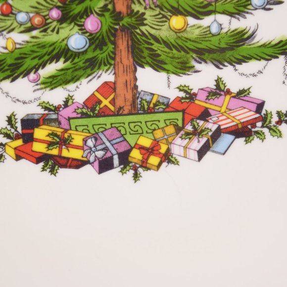 Spode Christmas Tree Platter Round Melamine 14" New Holiday Tray Serving Festive - Picture 5 of 13
